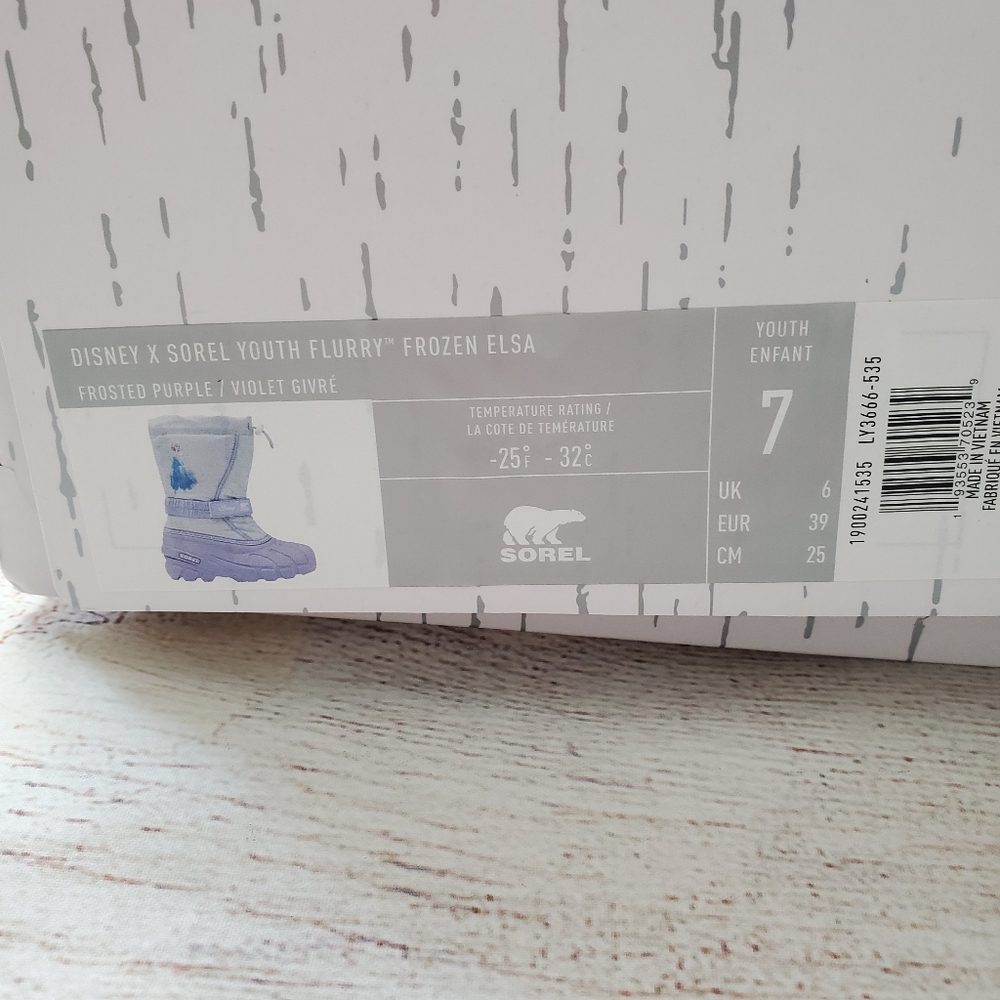 SOREL Disney Frozen 2 NIB Flurry boot - Picture 5 of 6